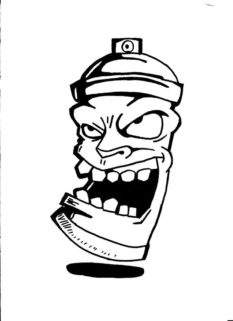 762x1048 Graffiti Spray Paint Can