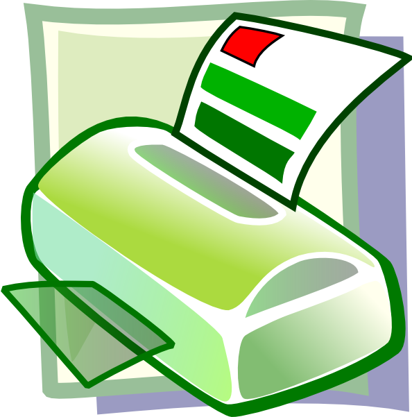 594x601 Printer Icon Clip Art