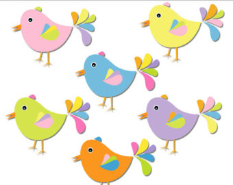 340x270 Pastel Clipart Spring Bird