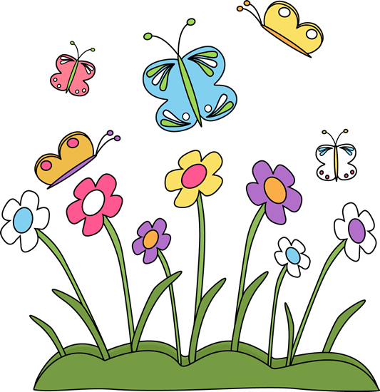 533x550 Butterfly Clipart Spring Flower