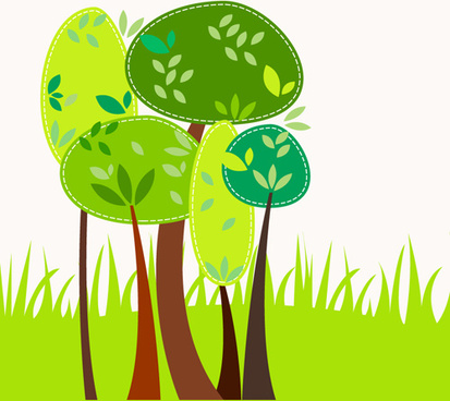 413x368 Cartoon Images Of Spring Tree Free Vector Download (20,104 Free