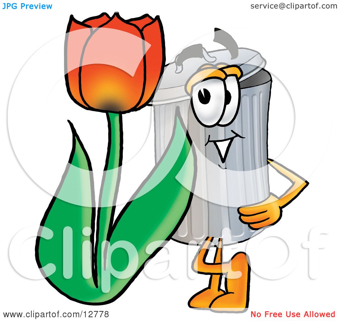 1080x1024 Clipart Picture Of Garbage Can Mascot Cartoon Character