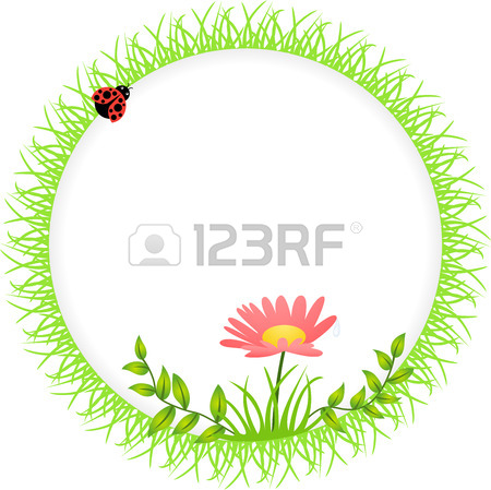 450x449 Round Spring Flower Frame Royalty Free Cliparts, Vectors,