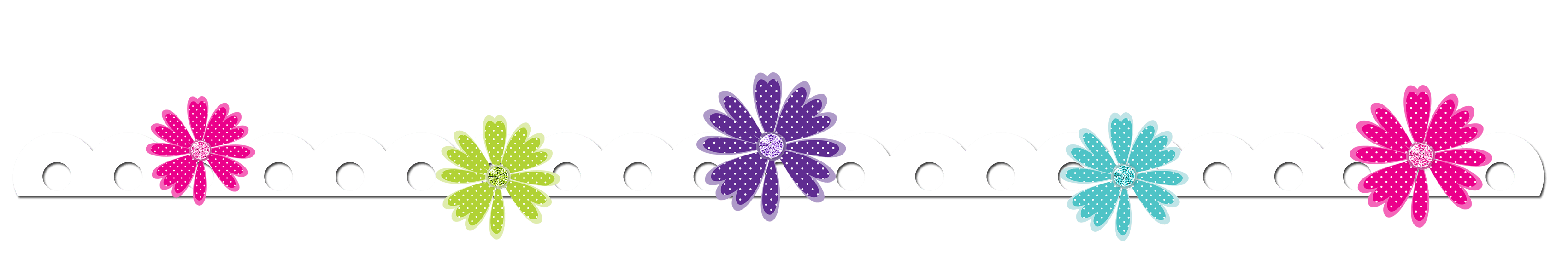 3402x600 Spring Flower Clipart Gallery