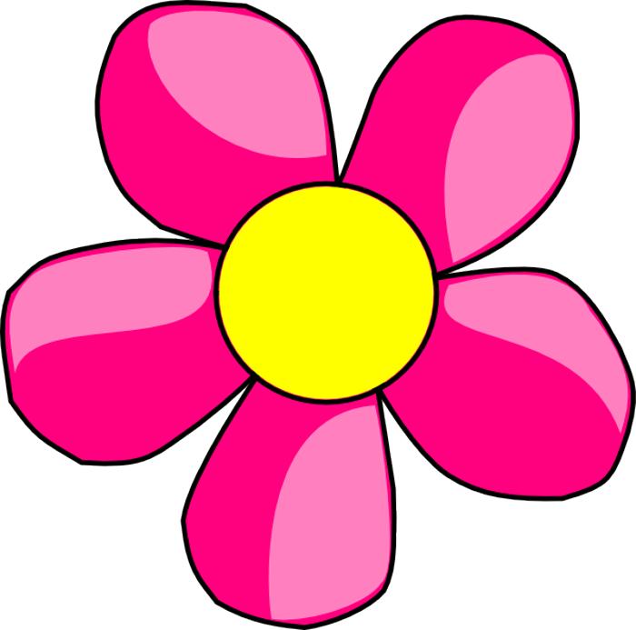700x693 Pink Flower Clip Art