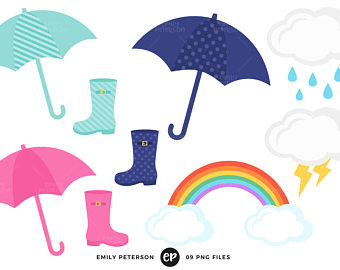 340x270 Rain Clip Art Etsy