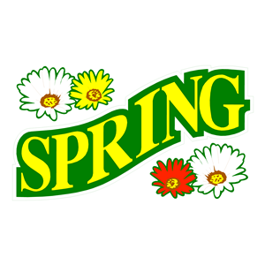 300x300 Spring Clipart Word Art