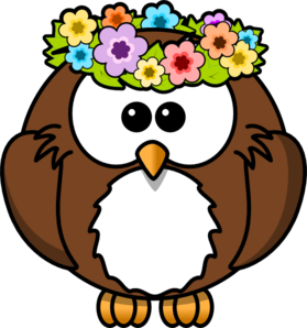 279x298 Hippy Owl Clip Art