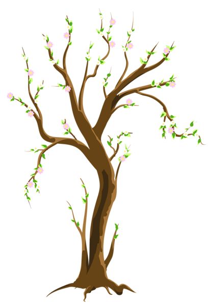 410x600 Spring Tree Clipart