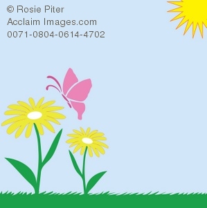 299x300 Illustration Of A Springtime Scene Design