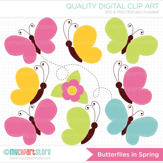 570x570 Springtime Butterfly Clip Art Cliparts