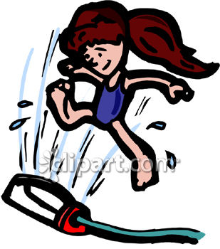 309x350 Girl Playing In A Sprinkler