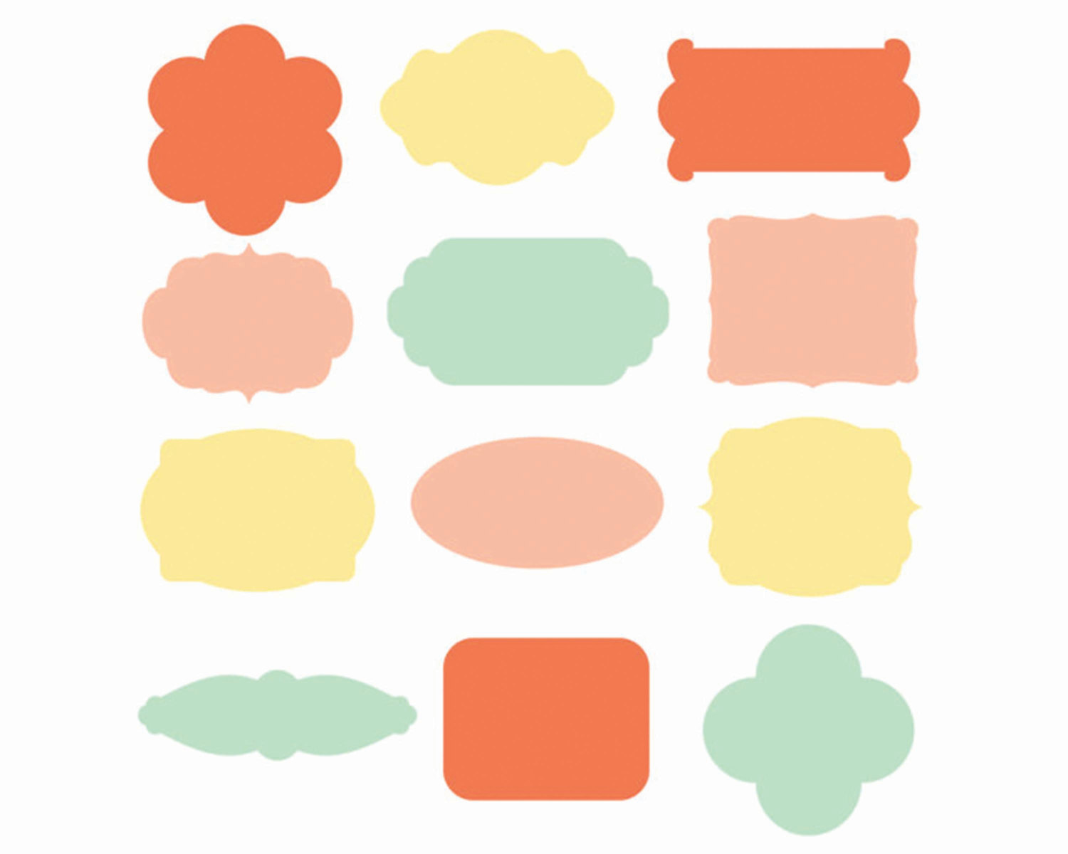 1500x1200 Labels Clipart Group