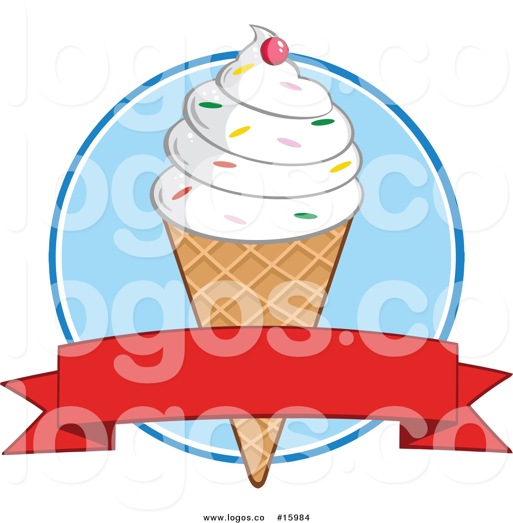1024x1044 Royalty Free Vector Logo Of A Waffle Ice Cream Cone With Vanilla