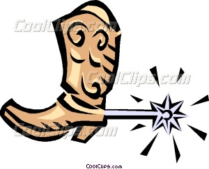 300x243 Cowboy Boots Vector Clip Art