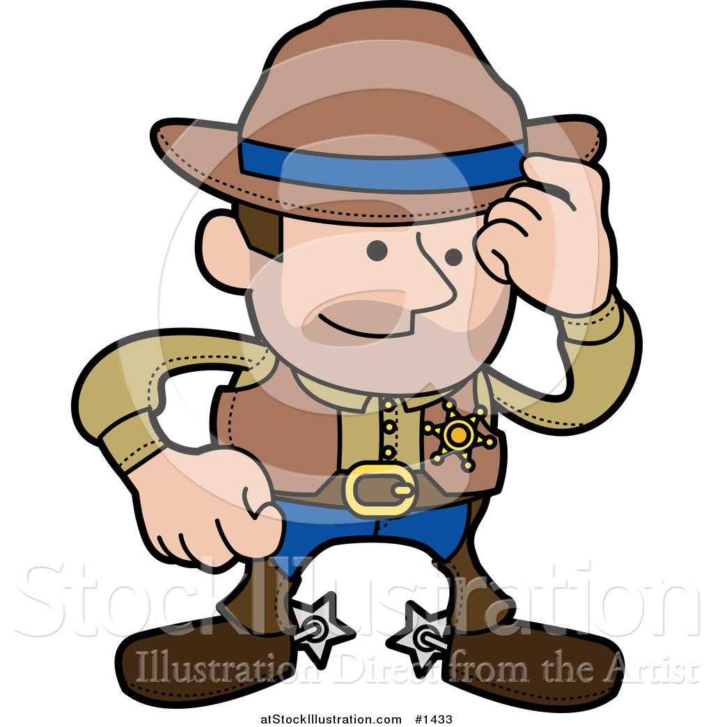 1024x1044 Vector Illustration Of A Western Cowboy Sheriff Man In Chaps