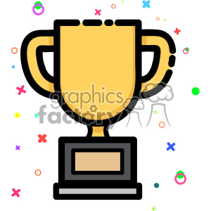 300x300 Royalty Free Trophy Vector Clip Art Images 403878 Vector Clip Art