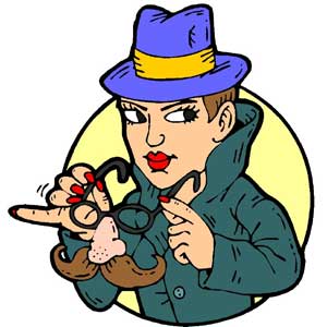 300x300 Spy Girl Clipart