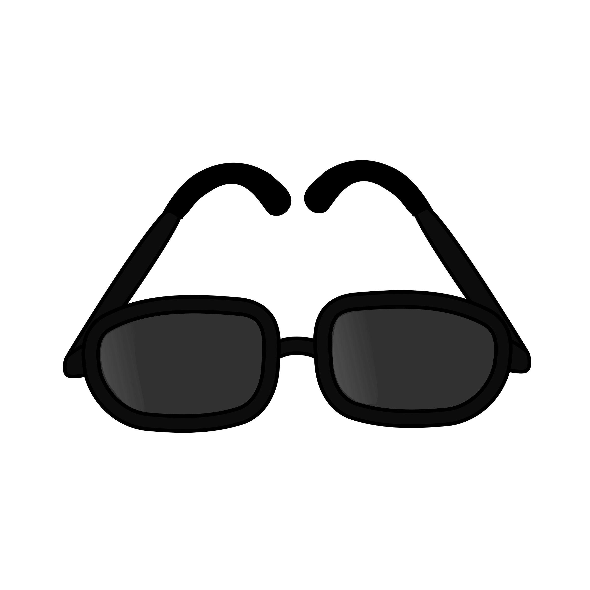 2400x2400 Spy Glasses Clipart