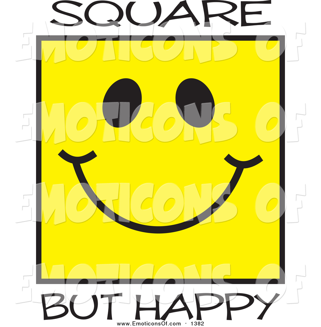 1024x1044 Clip Art Vector Cartoon Of A Square Happy Yellow Face By Johnny