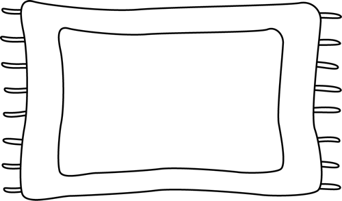 500x294 Black And White Rug Clip Art