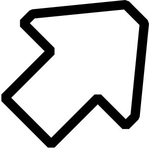 300x300 Clip Art Black And White Black White Up Right Arrow Clip Art