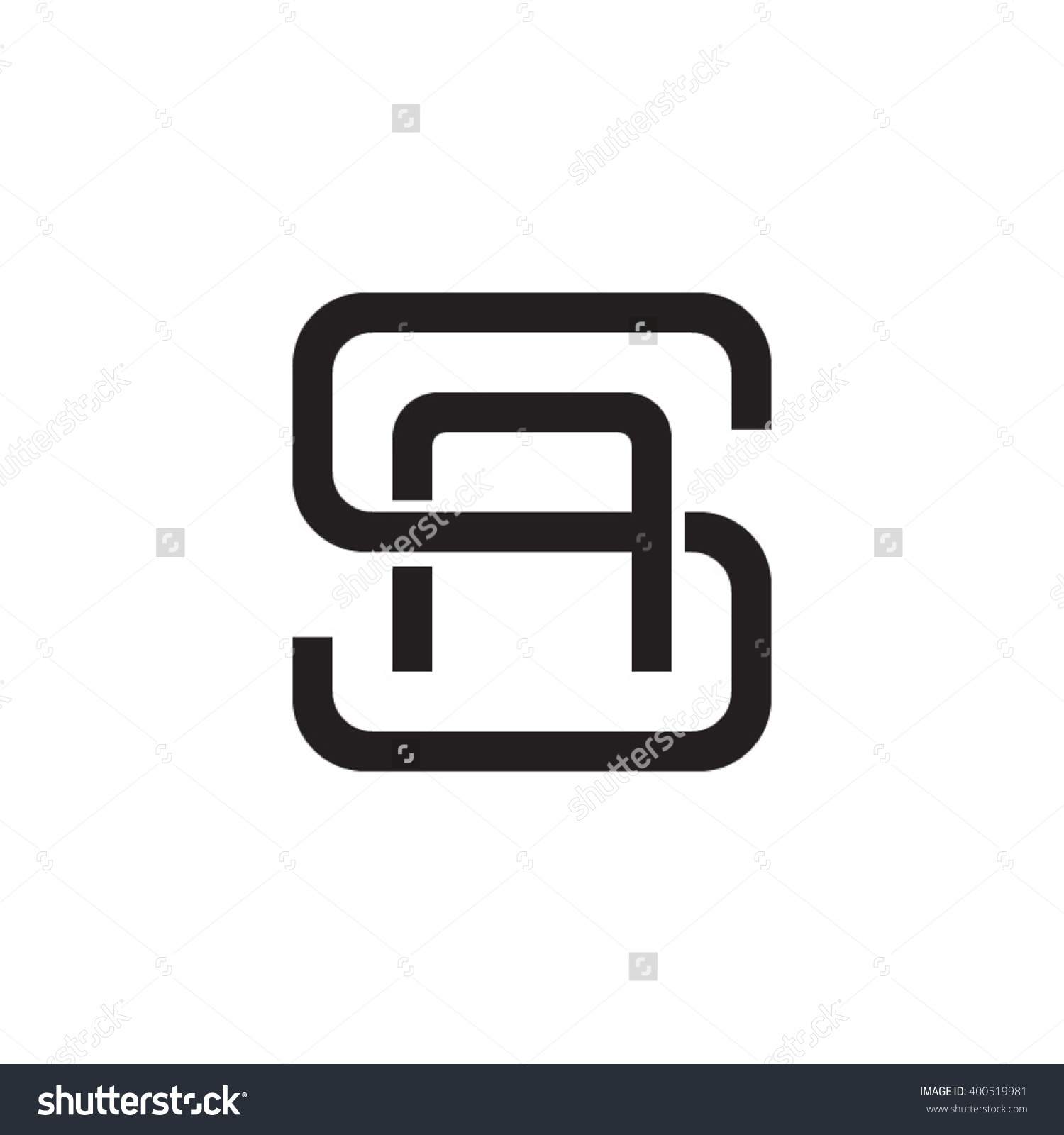 1500x1600 Letter S And A Monogram Square Shape Logo Black Test