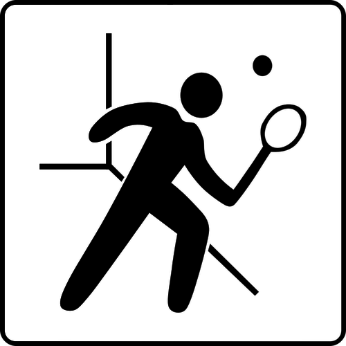 500x500 Vector Illustration Of Squash Facilities Available Sign Public