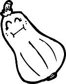 133x170 Clipart Of Cartoon Butternut Squash K15547921