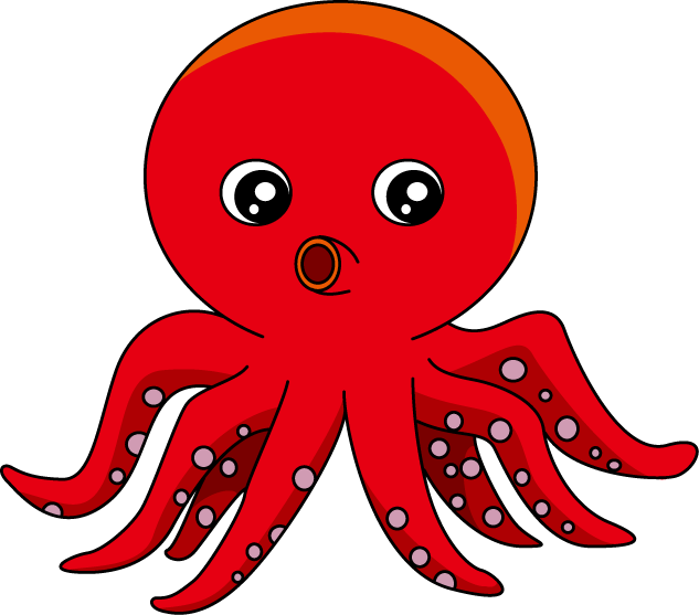 633x557 Squid Clipart Octopus Clipart Image