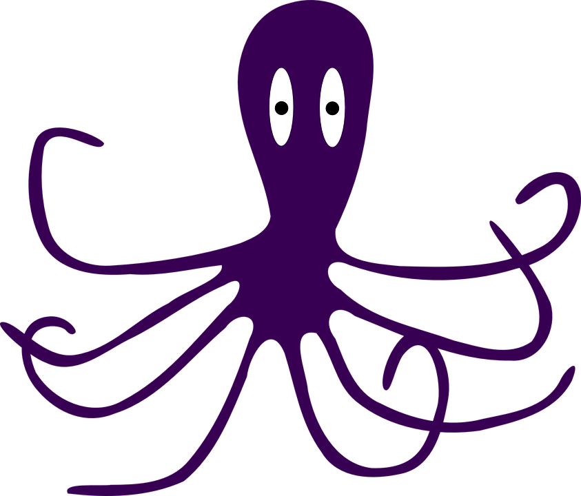 843x720 Squid Clipart Purple Octopus