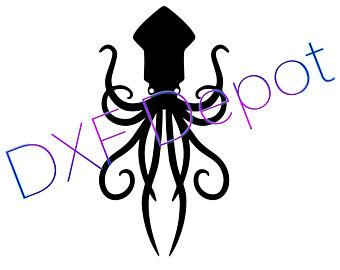 340x270 Squid Drawing Etsy