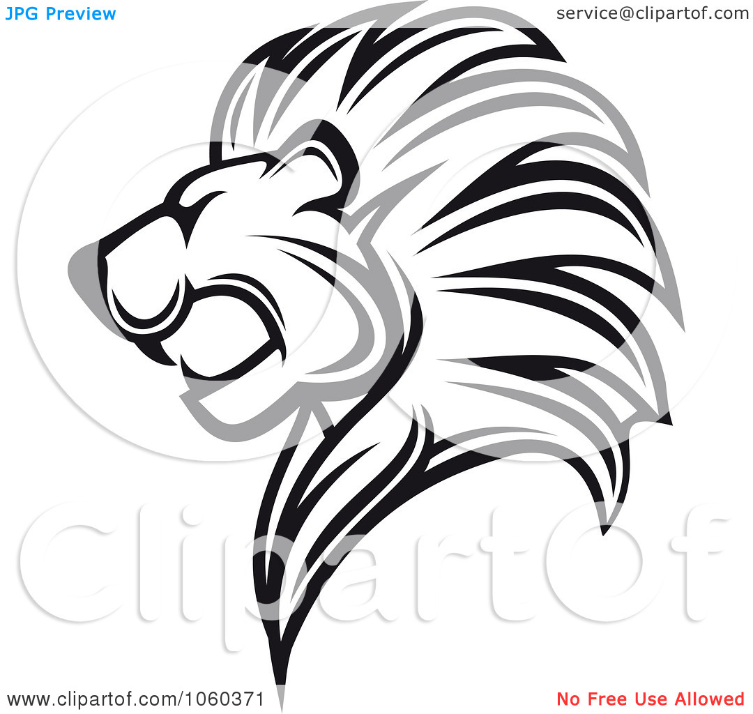 1080x1024 Black Lion Logo Clipart