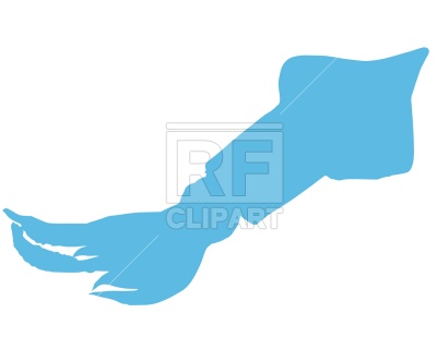 400x320 Squid Silhouette Royalty Free Vector Clip Art Image