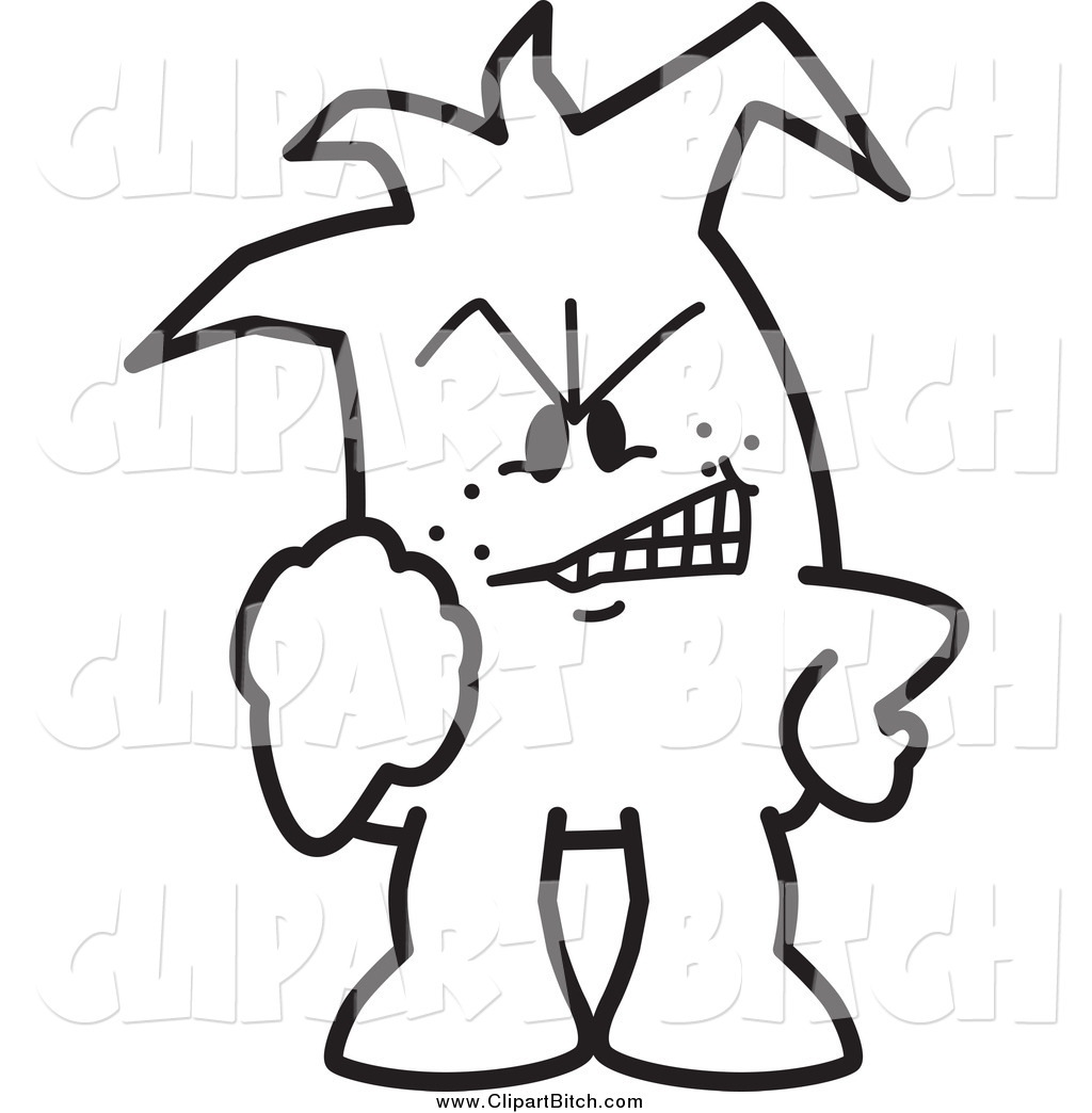 1024x1044 Clip Vector Cartoonrt Of Enraged Squiggle Guy Holding Up
