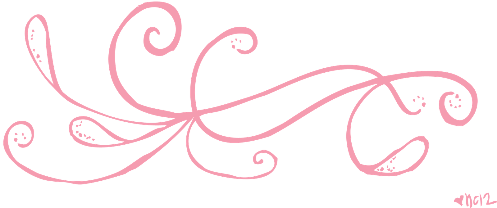 1600x670 Pink Squiggly Lines Clipart