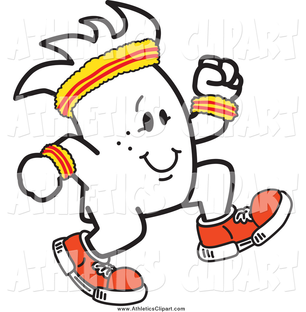 1024x1044 Clip Art Of A Cheerful Squiggle Guy Jogging By Toons4biz