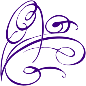 298x297 Decorative Swirl Purple Clip Art