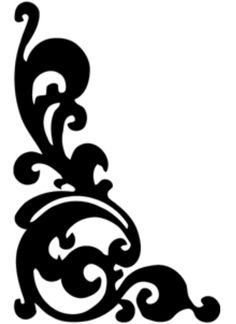 236x324 Clip Art Of Element For Design, Corner Flower, Vector 1525r 143392