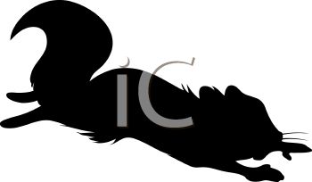 350x204 Free Squirrel Silhouette Clip Art