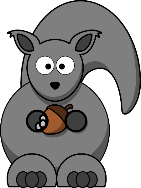 450x598 Grey Squirrel Clip Art