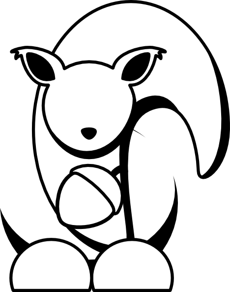 468x593 Happy Squirrel Final Clip Art