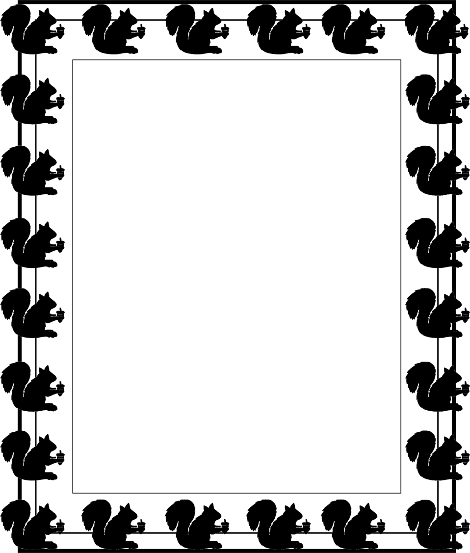 958x1127 Squirrels Free Stock Photo Illustration Of A Blank Frame