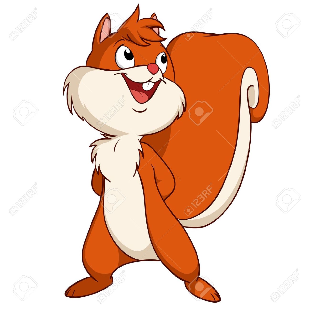 1300x1300 Squirrel Clip Art