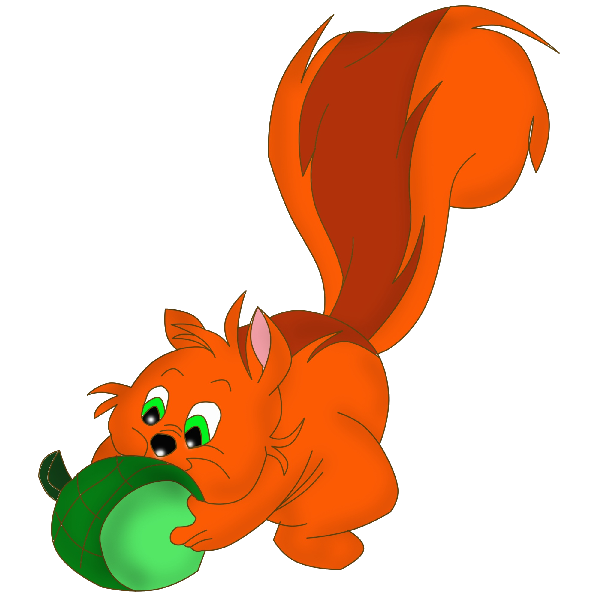 600x600 Red Squirrel Clip Art Cliparts