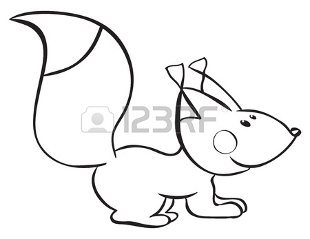 450x347 Fun Red Fox. Color Outline Royalty Free Cliparts, Vectors,