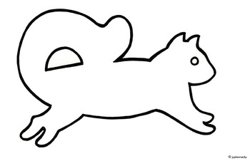 350x226 Squirll Outline Template Clipart