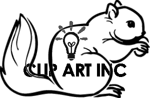 300x196 Squirrel Clip Art Outline Clipart Panda