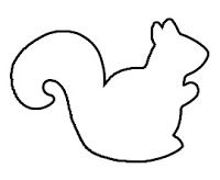 200x164 Squirrel Outline Clip Art
