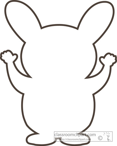 399x500 Animal Outline Clipart